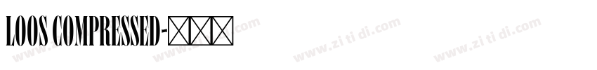 Loos Compressed字体转换